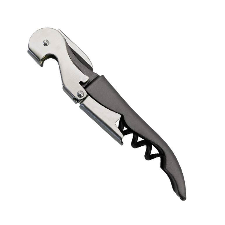 Duo-Lever corkscrew, dark gray, personalized