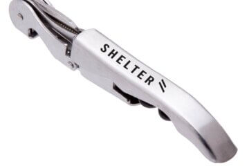 Custom duo-lever stainless corkscrew with printed logo