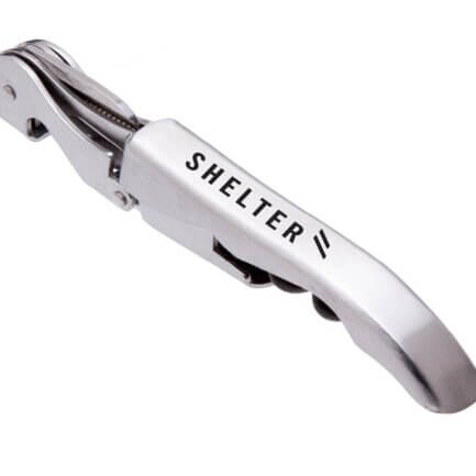 Custom duo-lever stainless corkscrew with printed logo