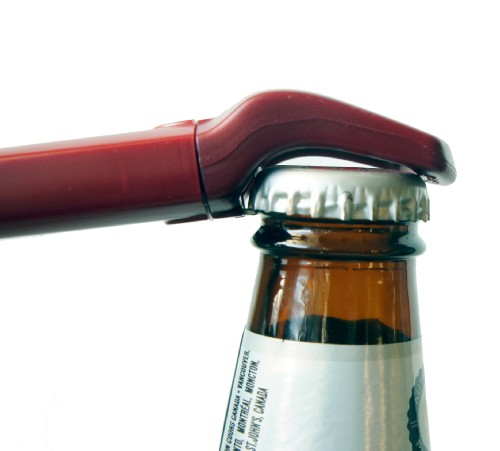 corkscrew with beer opener function